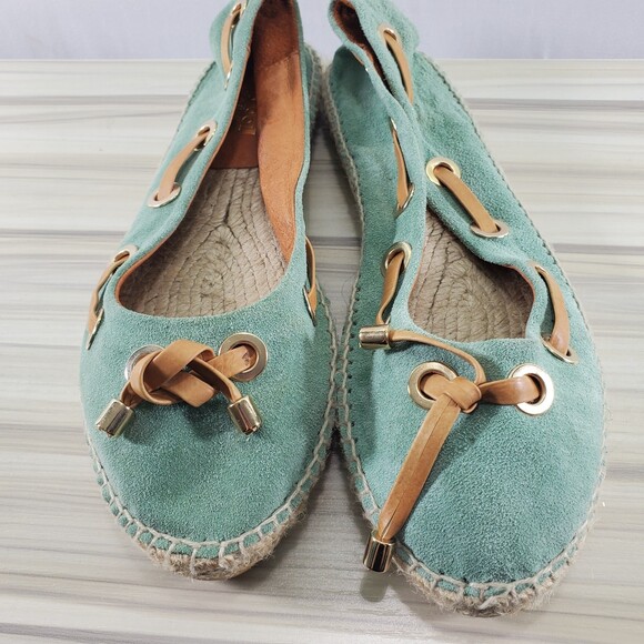 Maypol EU 40 Spain Seafoam Green Espadrille Ballet Flat Anthropologie - Picture 2 of 9